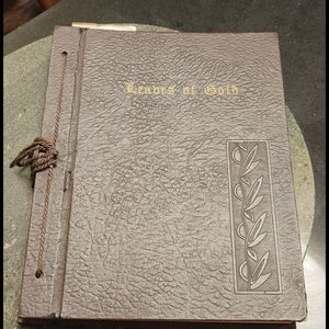 Leaves of Gold Leather Bound and Corded - 1961